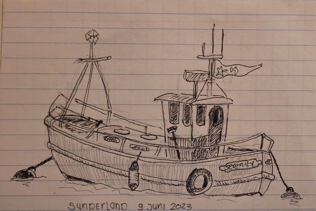 vissersboot in sunderland