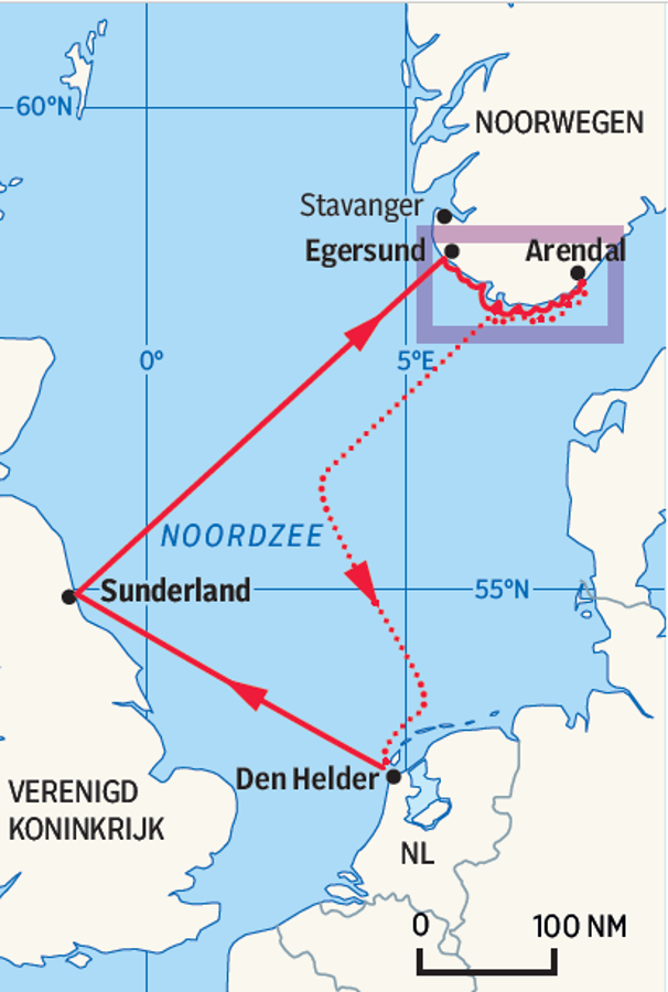Zeilreis Noorwegen via Noord-Engeland
